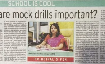MOCK DRILLS IN SCHOOLS: WHY AND HOW