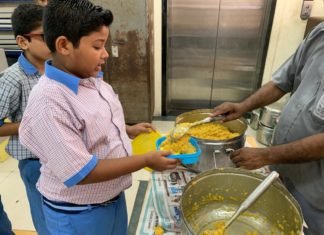Midday meal in S.V.P.V.Vidyalaya is supplied through Iskon – 30.7.2019
