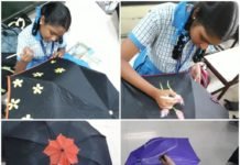 Umbrella painting. SVP environment week – 28.8.2019