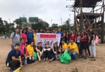 Aksa Beach cleaning joined by our students with rotary. Eric our student from Denmark also joined – 13.9.2019