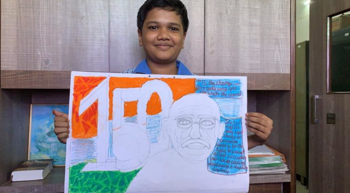 Students Celebrate Gandhi Jayanti by Making Posters – 2.10.19