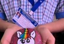 Stone Painting by students – 4.10.19