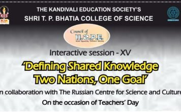 ‘Defining Shared Knowledge-Two Nations, One Goal’ with Russian counterparts on the occasion of Teachers’ Day.